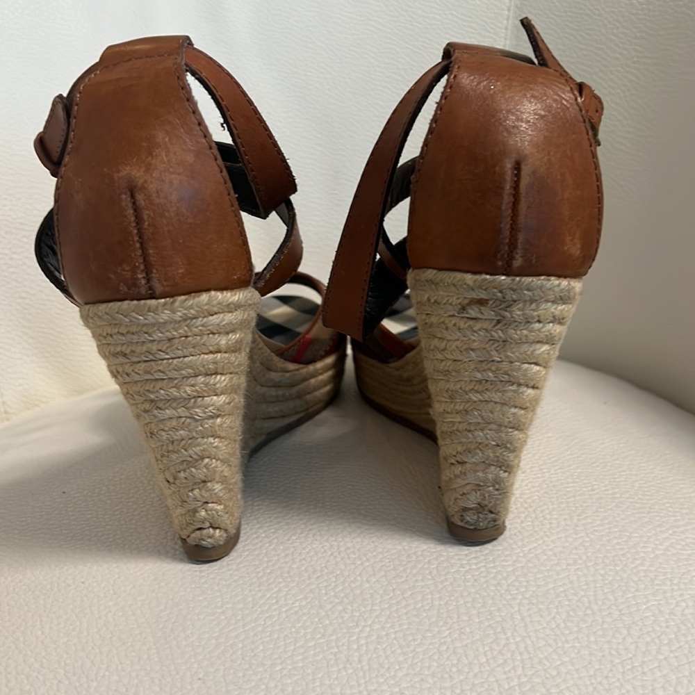 Burberry canvas wedges espadrilles - Picture 5 of 9